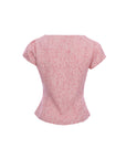 Tweed Peplum Blouse
