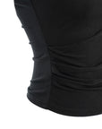 Asymmetric Neckline Fitted Top