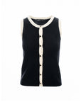 Contrast Trim Knit Tank