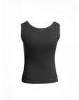 Lace Trim Ribbed Tank Top