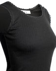 Lace Trim Ribbed Tank Top
