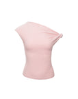 Asymmetric Off-Shoulder Knit Top