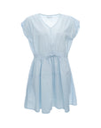 Tie Waist Cape Sleeve Dress