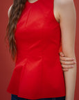 Peplum Sleeveless Top