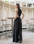 Drawstring Wide-Leg Pants