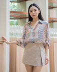 Wrap Front Mini Skort