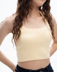 Double Layered Halter Neck Crop Top