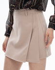 Structured A-Line Mini Skirt