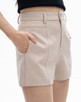 Tailored High-Waist Shorts