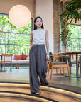 Side-Gathered Sleeveless Top