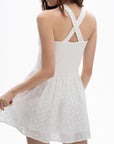Embroided Mini Dress