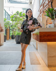 Abstract Floral Print Shirt