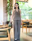 Pinstripe Drawstring Pants