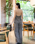 Pinstripe Halter Vest Top