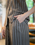Pinstripe Drawstring Pants