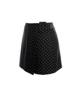 Polka A-Line Wrapped Skirt