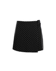 Polka A-Line Wrapped Skirt