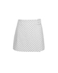Polka A-Line Wrapped Skirt