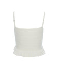 Cable-Knit Peplum Camisole
