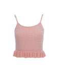 Cable-Knit Peplum Camisole
