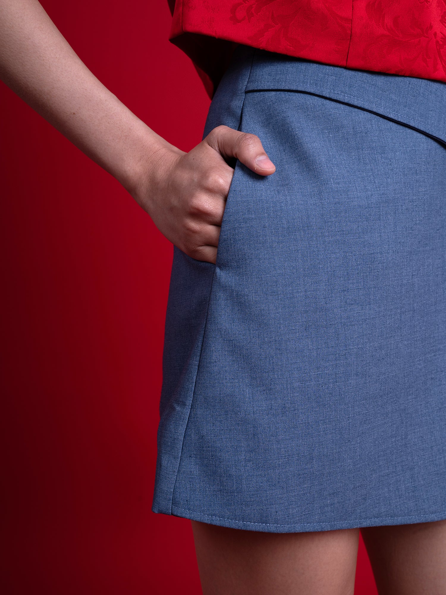 Eloise Overlap Skort