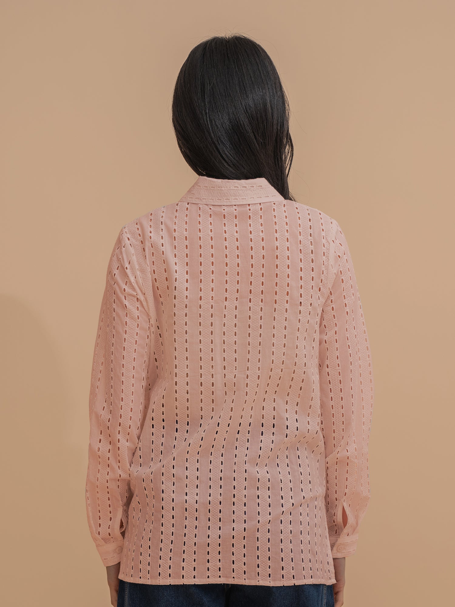 Embroidered Long Sleeve Shirt