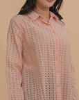 Embroidered Long Sleeve Shirt