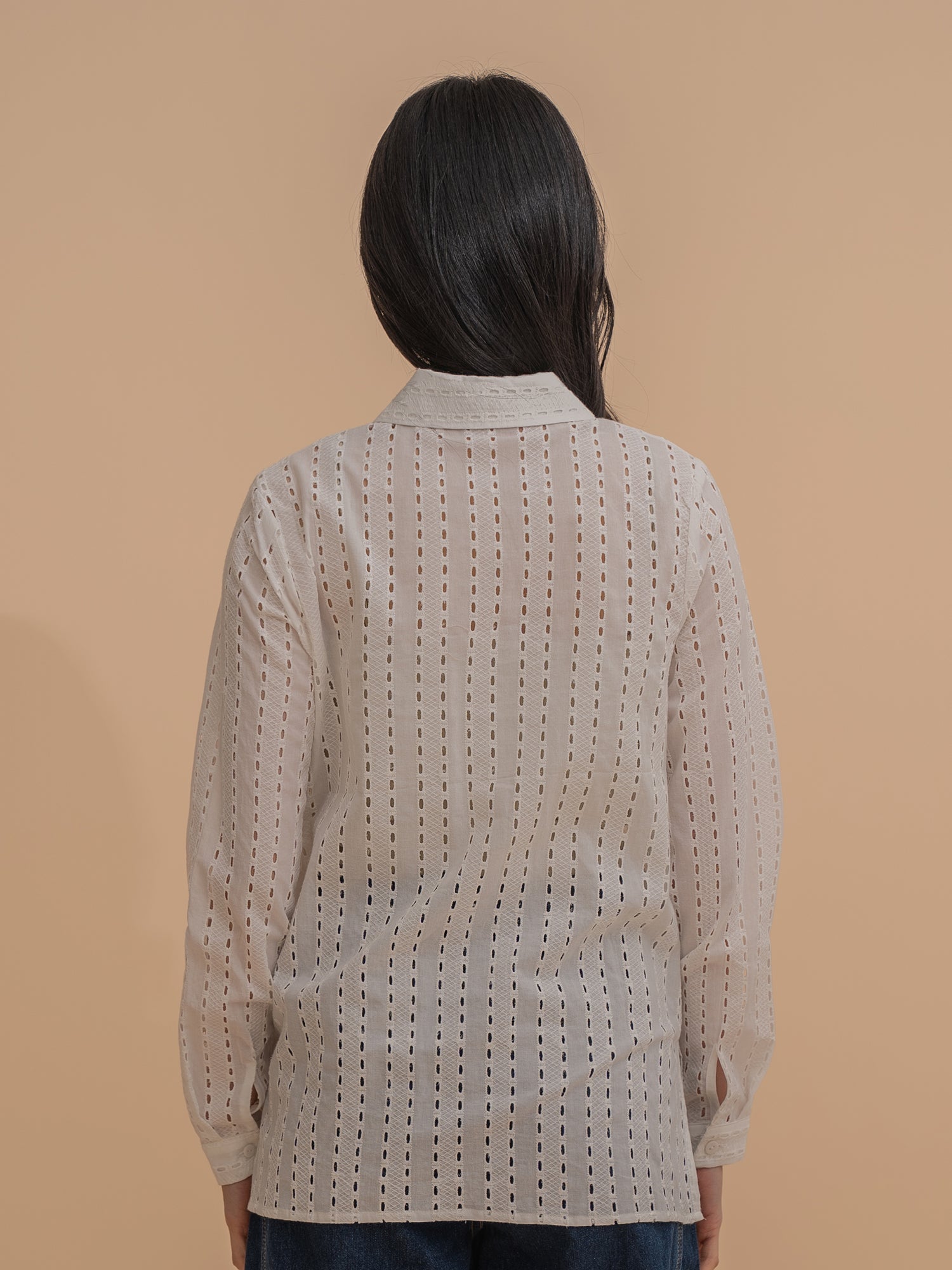 Embroidered Long Sleeve Shirt
