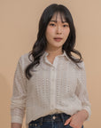 Embroidered Long Sleeve Shirt