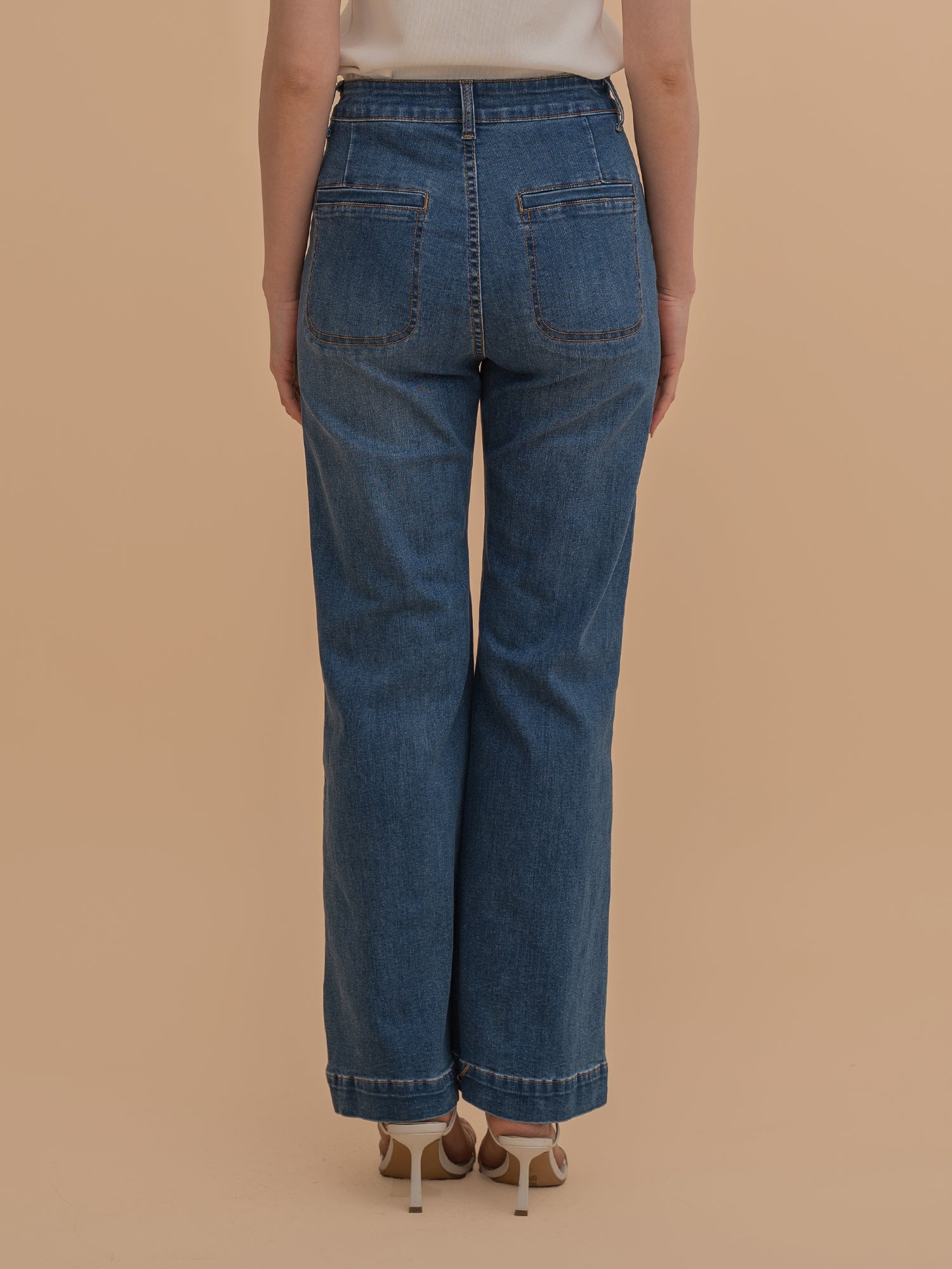 Flared High-Rise Jeans