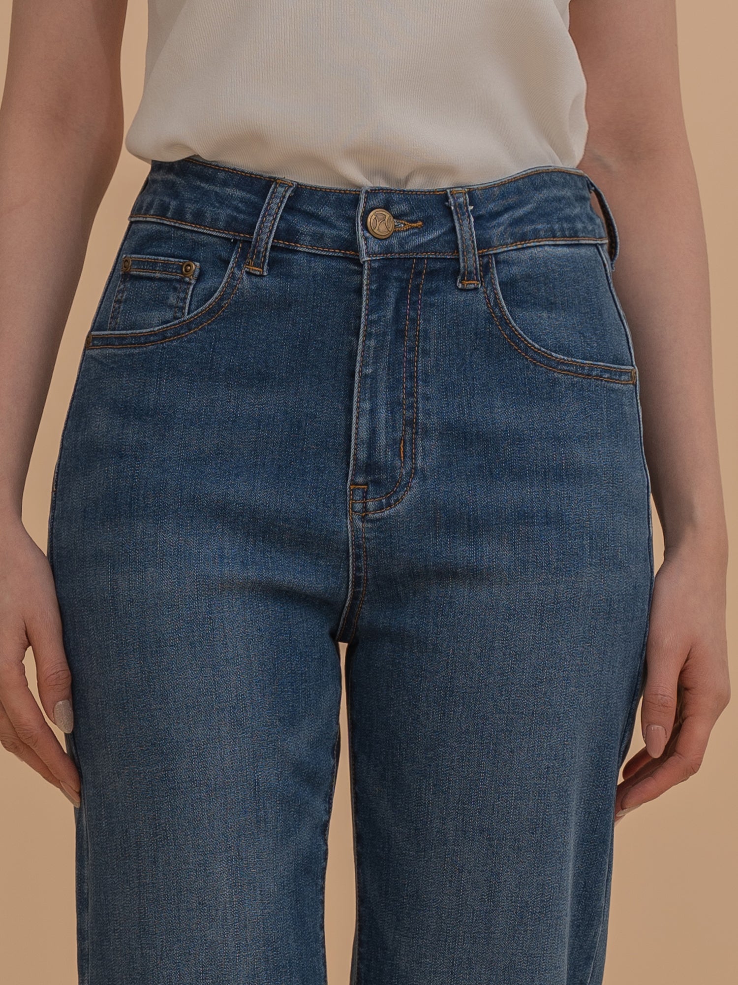 Flared High-Rise Jeans
