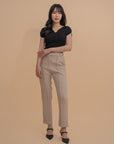 Heart-shape Collar Fitted Knit Top
