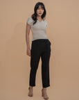 Heart-shape Collar Fitted Knit Top