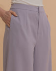 High-Waist Flowy Trousers