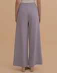 High-Waist Flowy Trousers