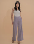 High-Waist Flowy Trousers