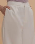 High-Waist Flowy Trousers
