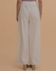 High-Waist Flowy Trousers