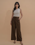 High-Waist Tie Trousers