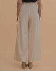 High-Waist Tie Trousers