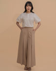 High-Waisted Wide-Leg Trousers