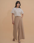 High-Waisted Wide-Leg Trousers