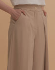 High-Waisted Wide-Leg Trousers