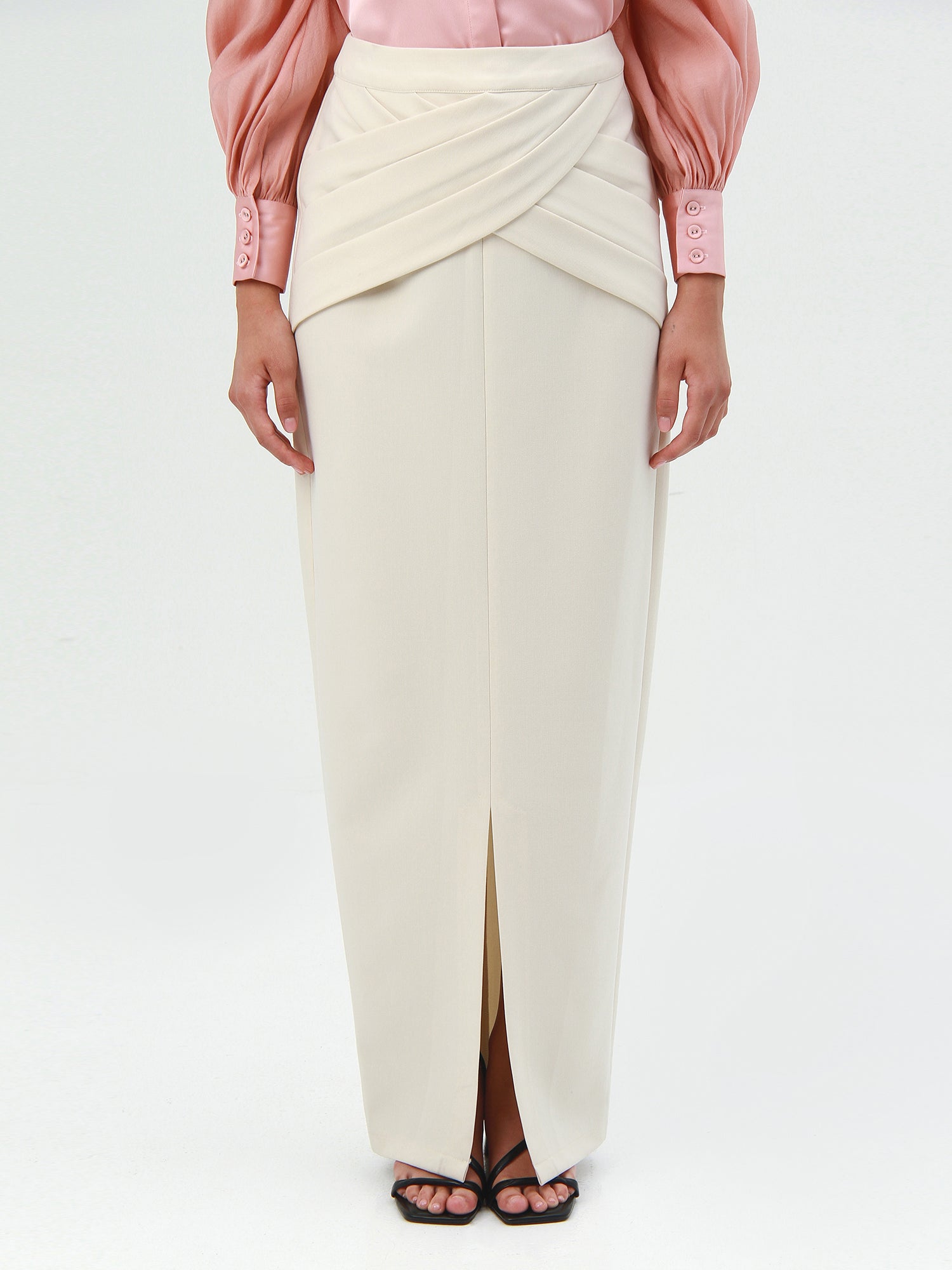 Terra Draped Maxi Skirt