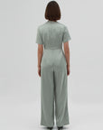Faye Asymmetrical Neckline Jumpsuit