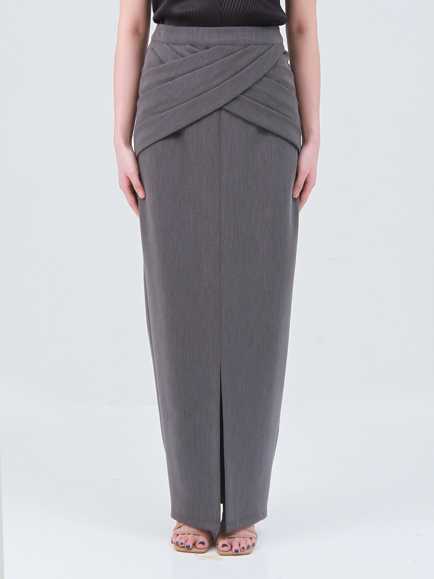 Terra Draped Maxi Skirt