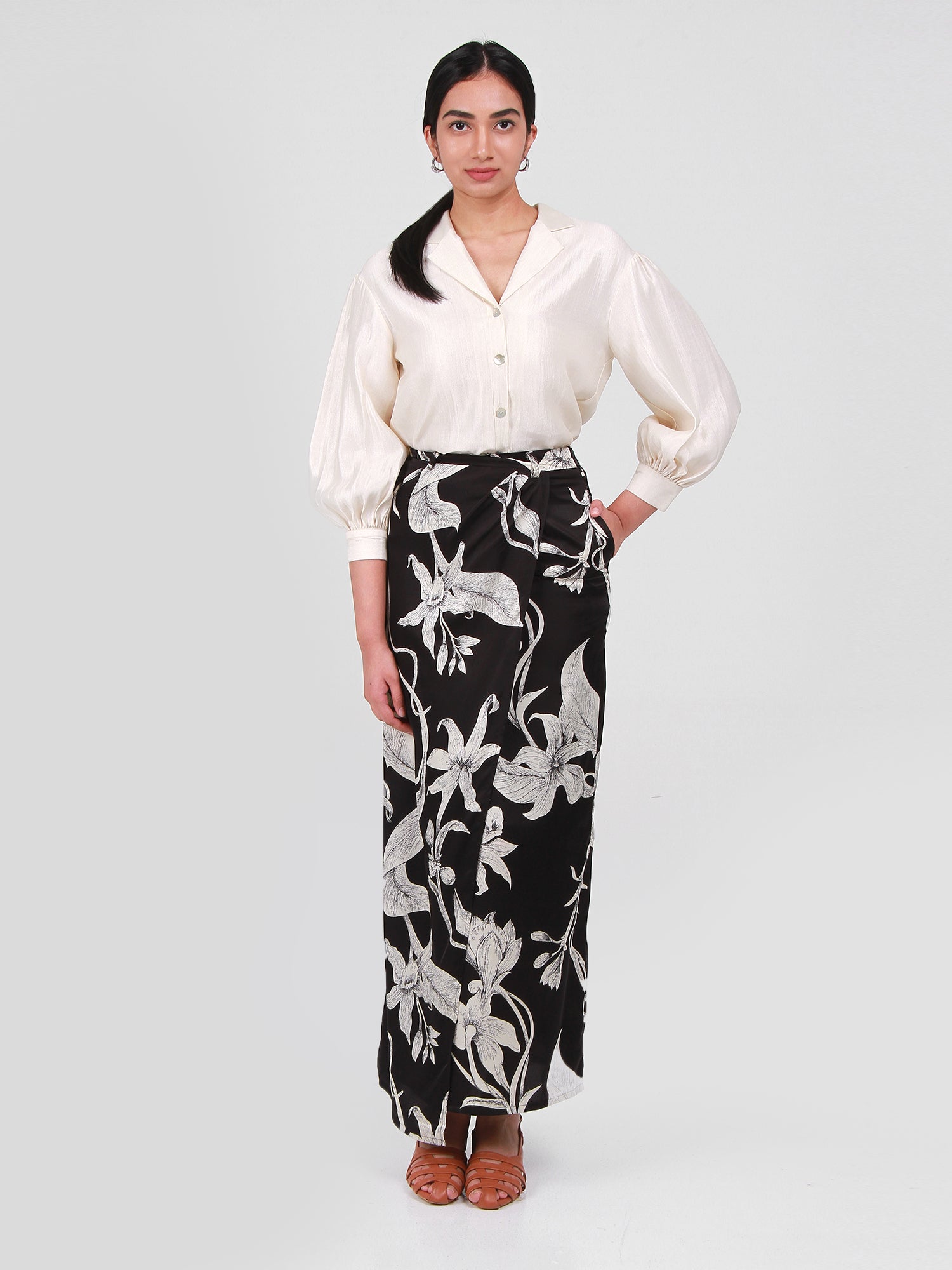 Alyaa Satin Skirt