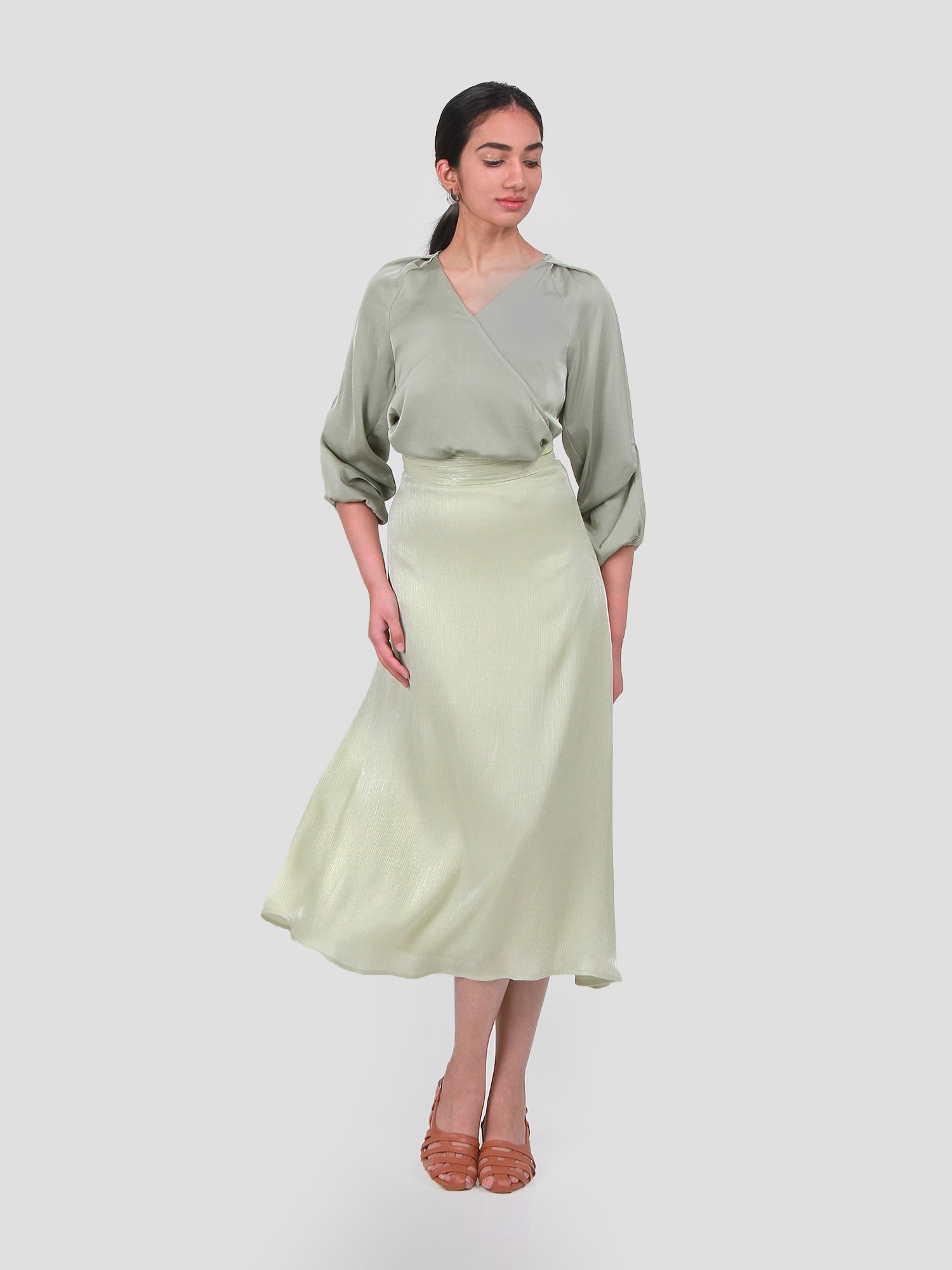 Alina Foil Skirt