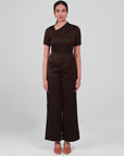 Faye Asymmetrical Neckline Jumpsuit