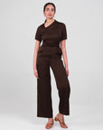 Faye Asymmetrical Neckline Jumpsuit